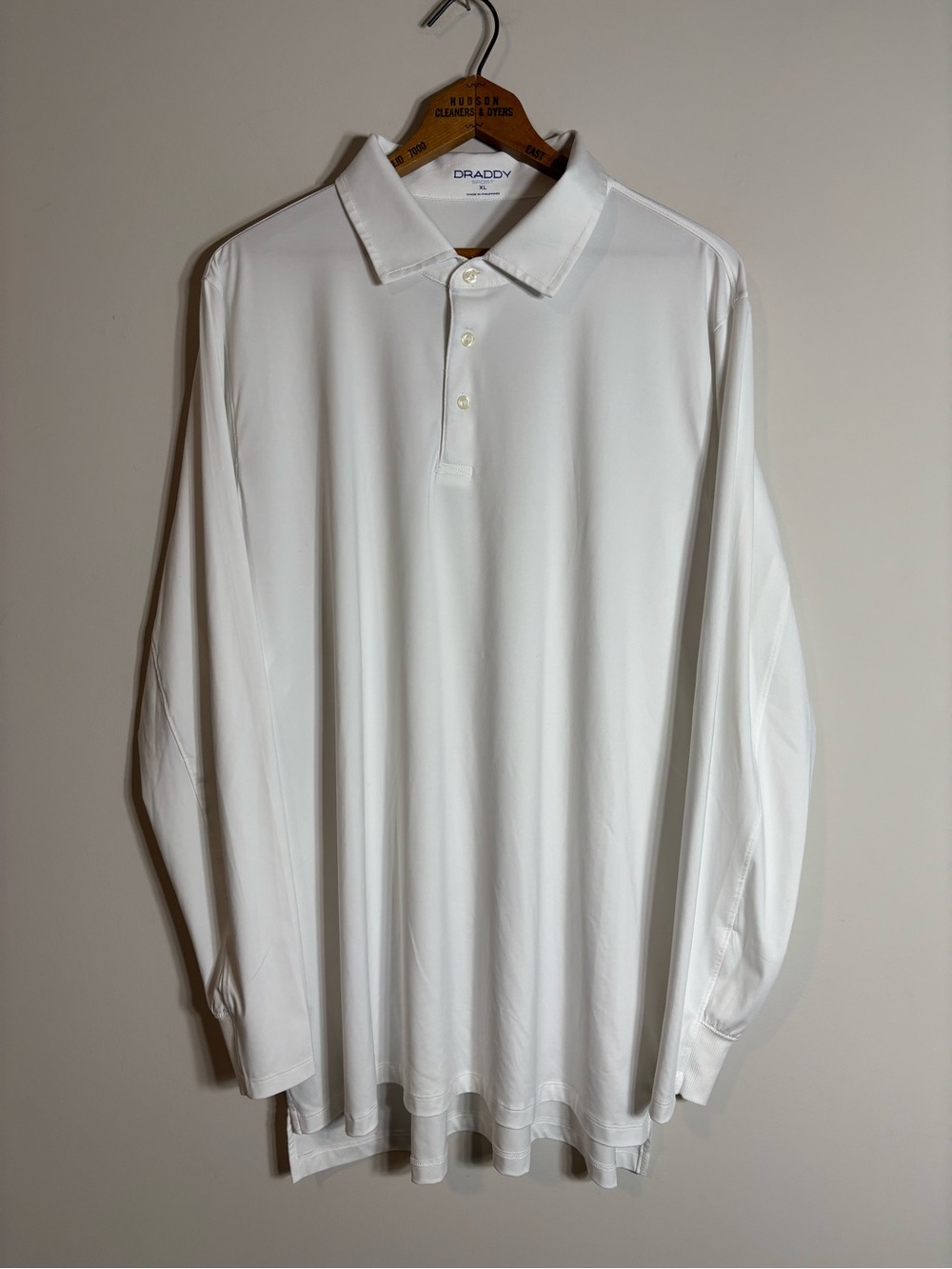 B. Draddy Sport Long Sleeve Polo Rugby Shirt XL Golf